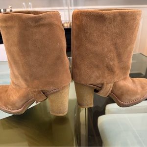 UGG Australia JOSIE Tall Cuff Suede High Heel Boots 7